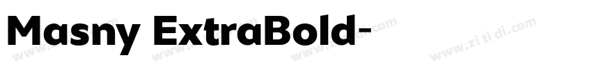 Masny ExtraBold字体转换